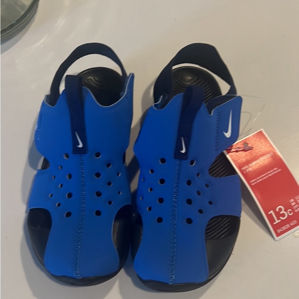 NWT Nike Sunray Protect 2 Little Kids' Sandals Blue Size 13c